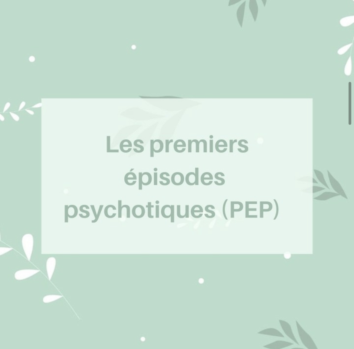 Les Premiers épisodes Psychotiques (PEP) - WeLinkCare